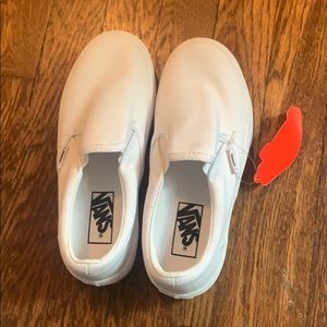 Kids White Vans size 5.5